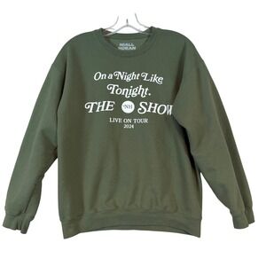 Niall Horan The Show Live On Tour 2024 Sweatshirt Olive Green •M• 1D Tour Merch